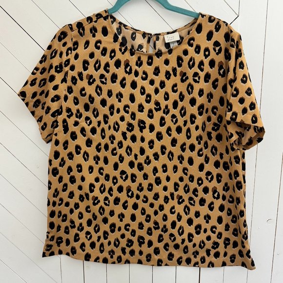 Leopard Print Boxy Blouse | A New Day - Picture 1 of 7